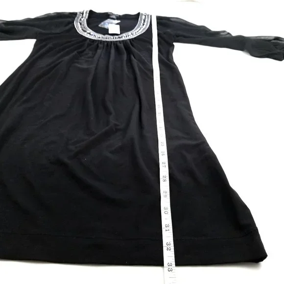 White House Black Market Jewel Neck Chemise Dress - Picture 7 of 12